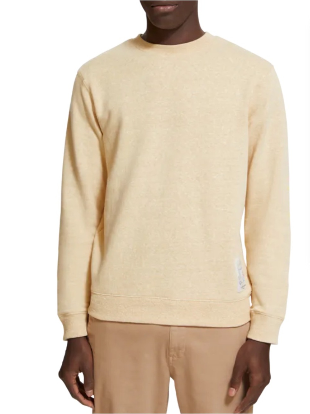 SCOTCH & SODA | NWT Melange Crewneck Sweatshirt Butter Yellow | L